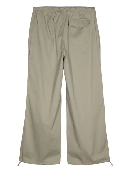 Drawstring-Fastening Cotton-Blend Trousers