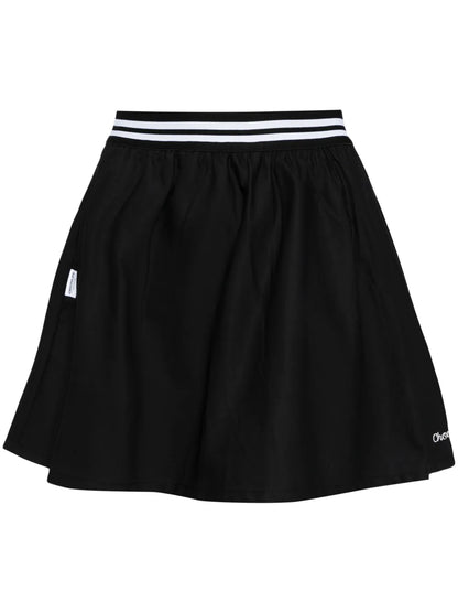 Logo-Embroidered Cotton Skirt