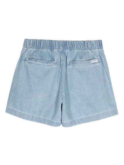 Belted Cotton Shorts