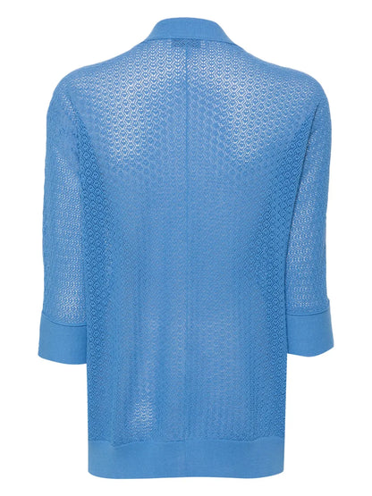 Open-Knit Cotton Cardigan