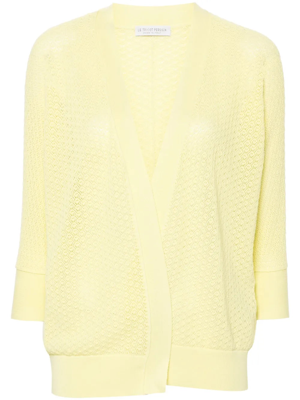 Open-Knit Cotton Cardigan