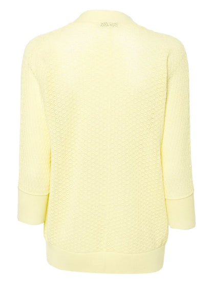 Open-Knit Cotton Cardigan