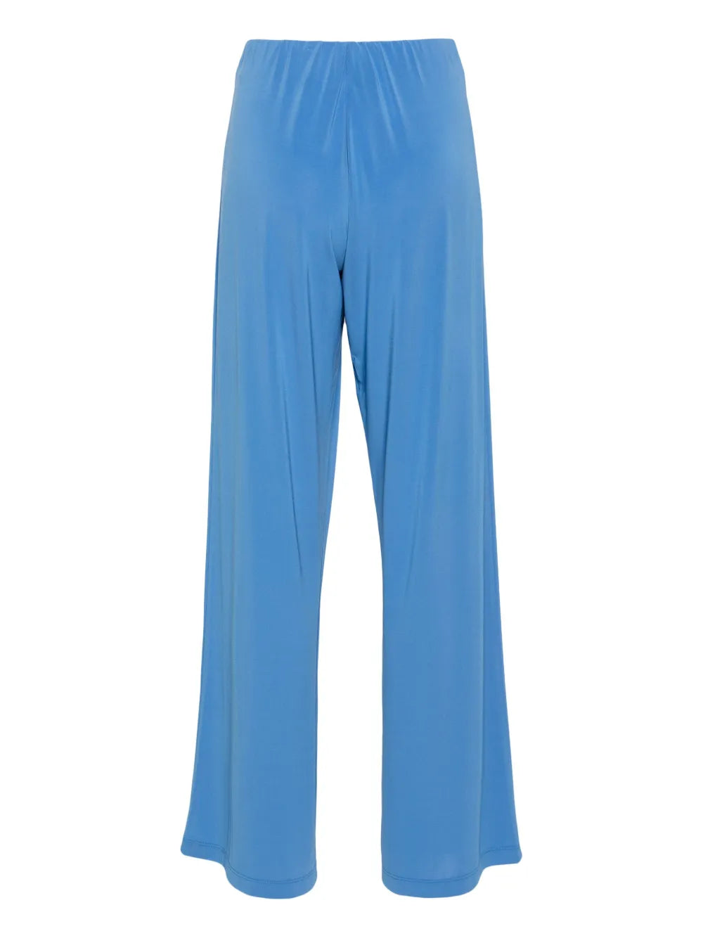 Elasticated-Waistband Straight Trousers