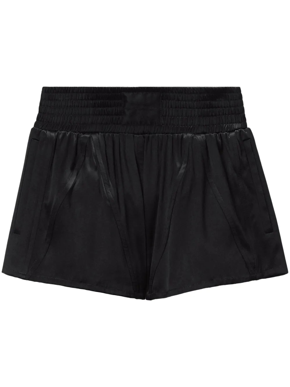 Wide-Waistband Mini Shorts
