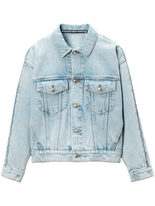 Zip-Sleeved Denim Jacket