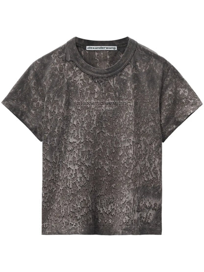 Splatter-Wash Cotton T-Shirt