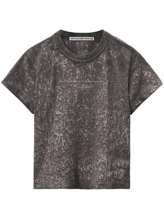 Splatter-Wash Cotton T-Shirt