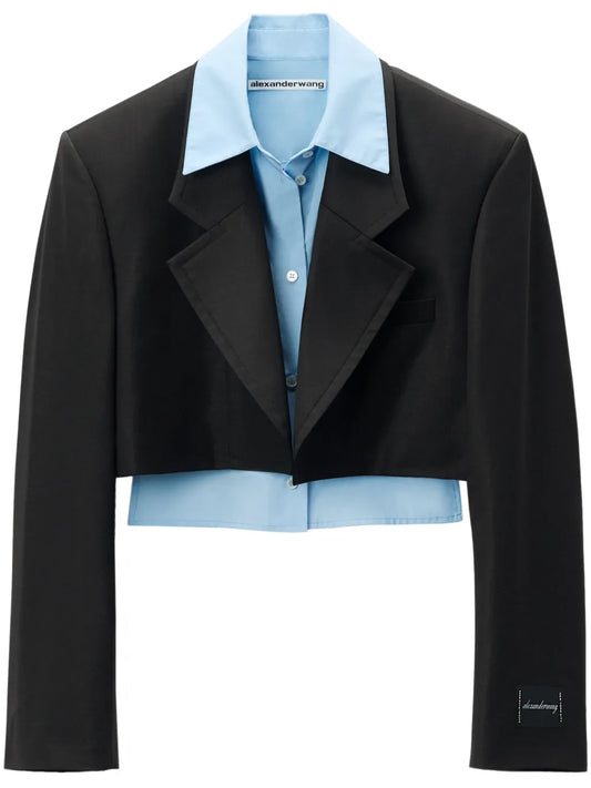 Layered Cropped Blazer