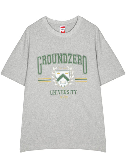 University Logo-Print Cotton T-Shirt