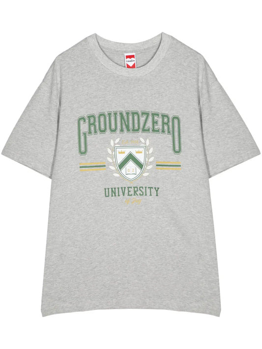 University Logo-Print Cotton T-Shirt