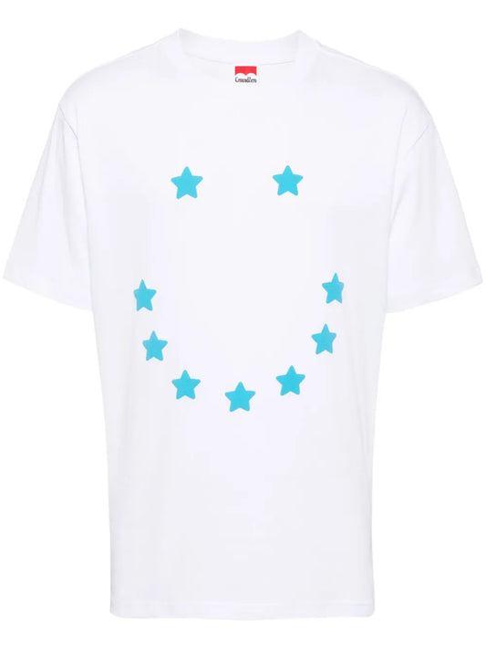Star-Print Cotton T-Shirt