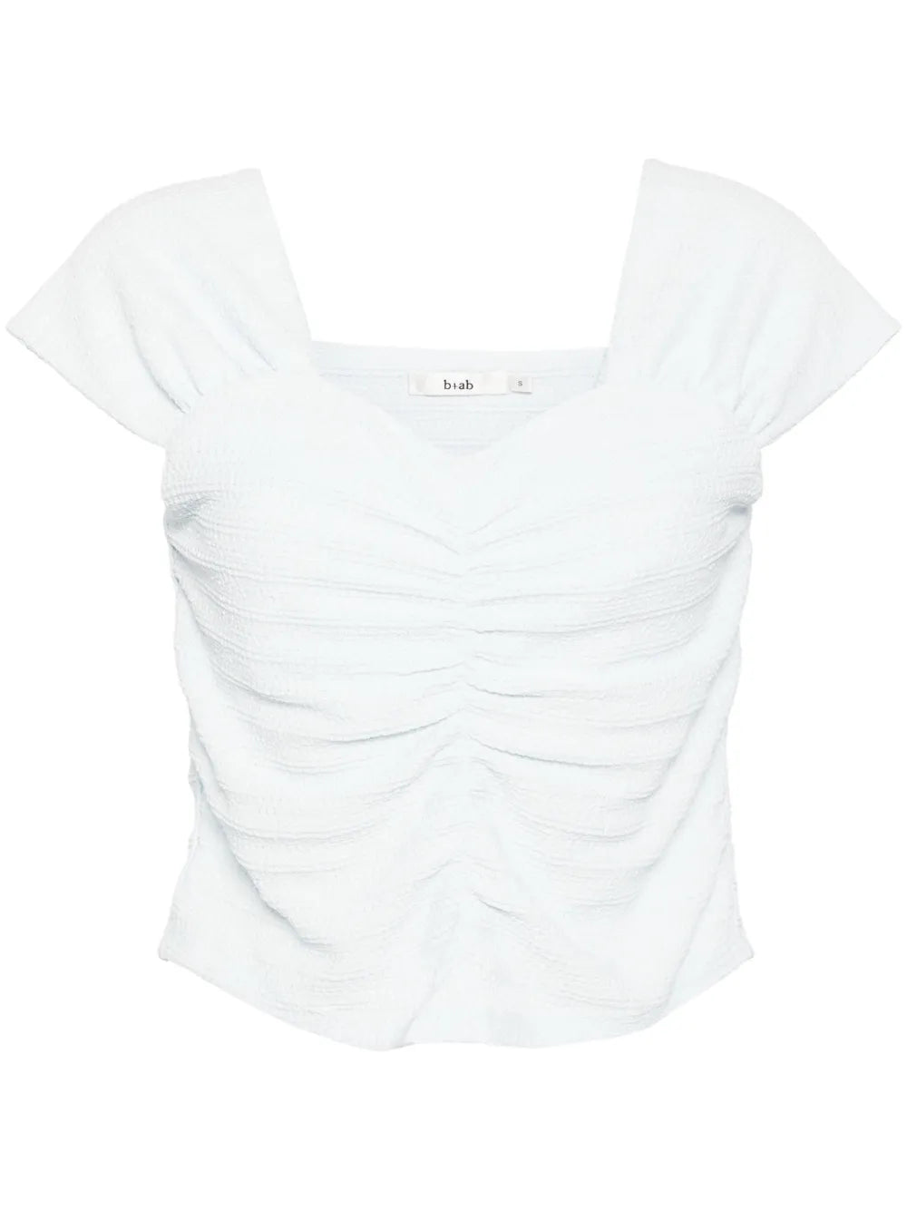 Textured Ruched Top
