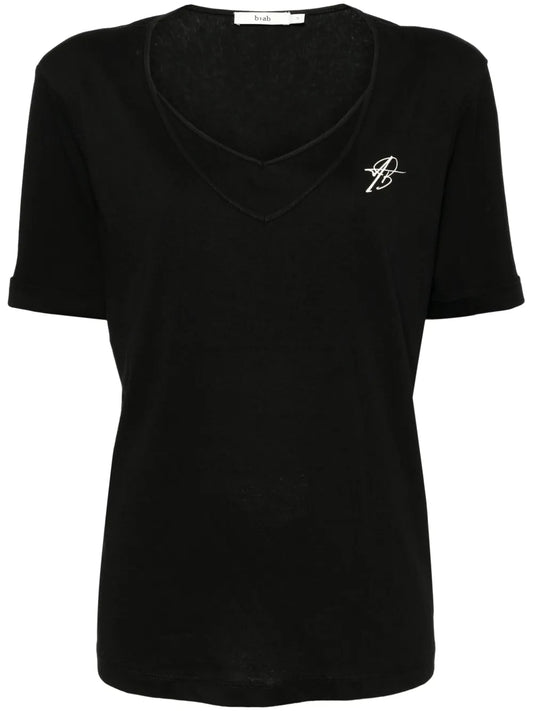 Layered V-Neck Jersey T-Shirt