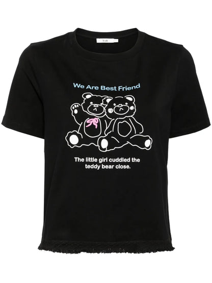 Bear Frayed T-Shirt