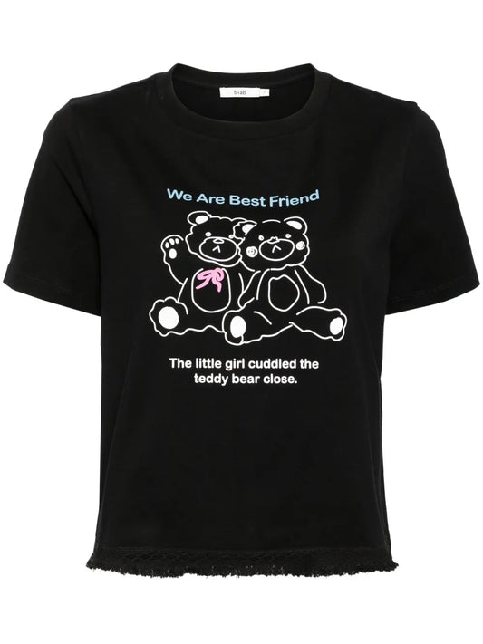 Bear Frayed T-Shirt