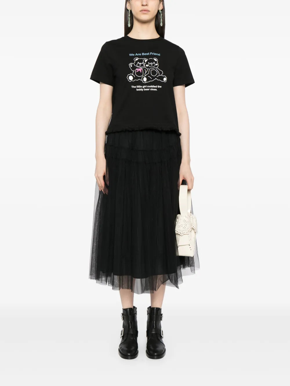 Bear Frayed T-Shirt