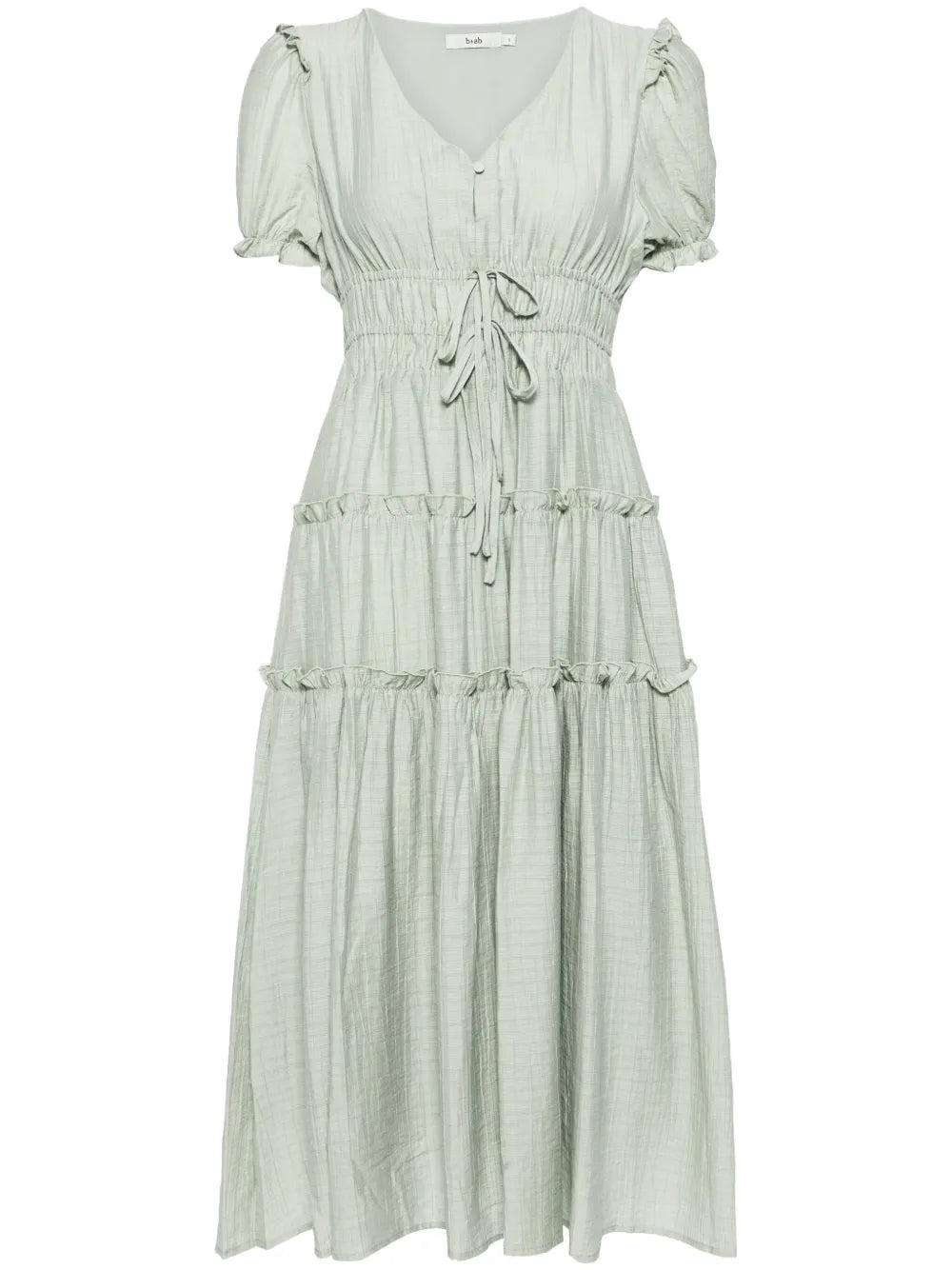 Tiered Ripstop Midi Dress