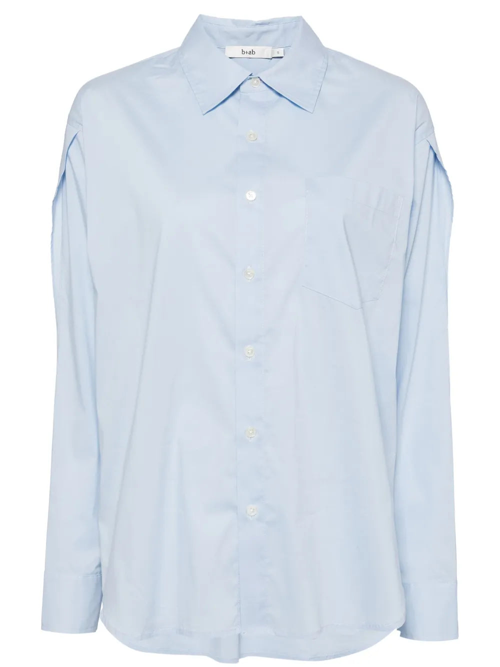 Cut-Out Poplin Shirt