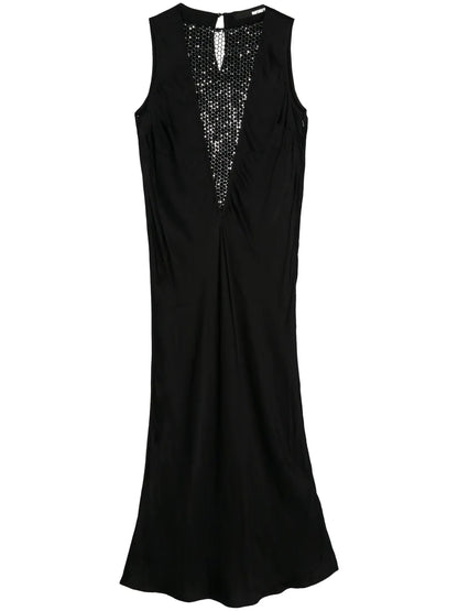 Sequin-Embellished Sarin Midi Dress