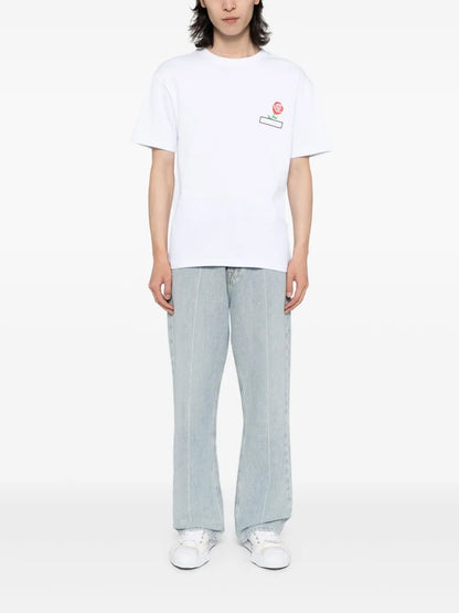 Floral Logo-Print Cotton T-Shirt