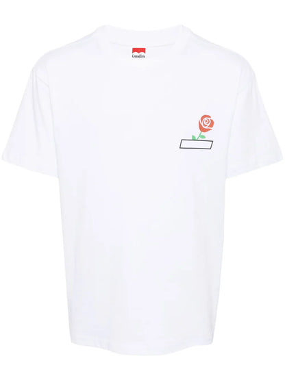 Floral Logo-Print Cotton T-Shirt