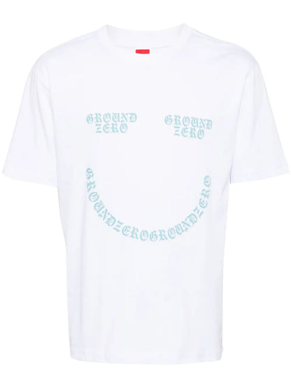 Smile Logo-Print Cotton T-Shirt