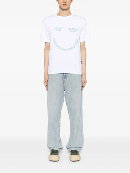 Smile Logo-Print Cotton T-Shirt