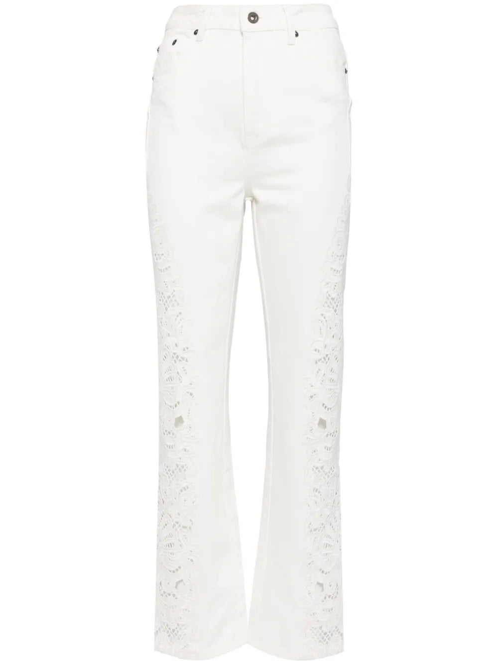 Embroidered Cotton Jeans