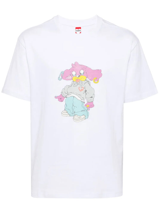 Dog-Print Cotton T-Shirt