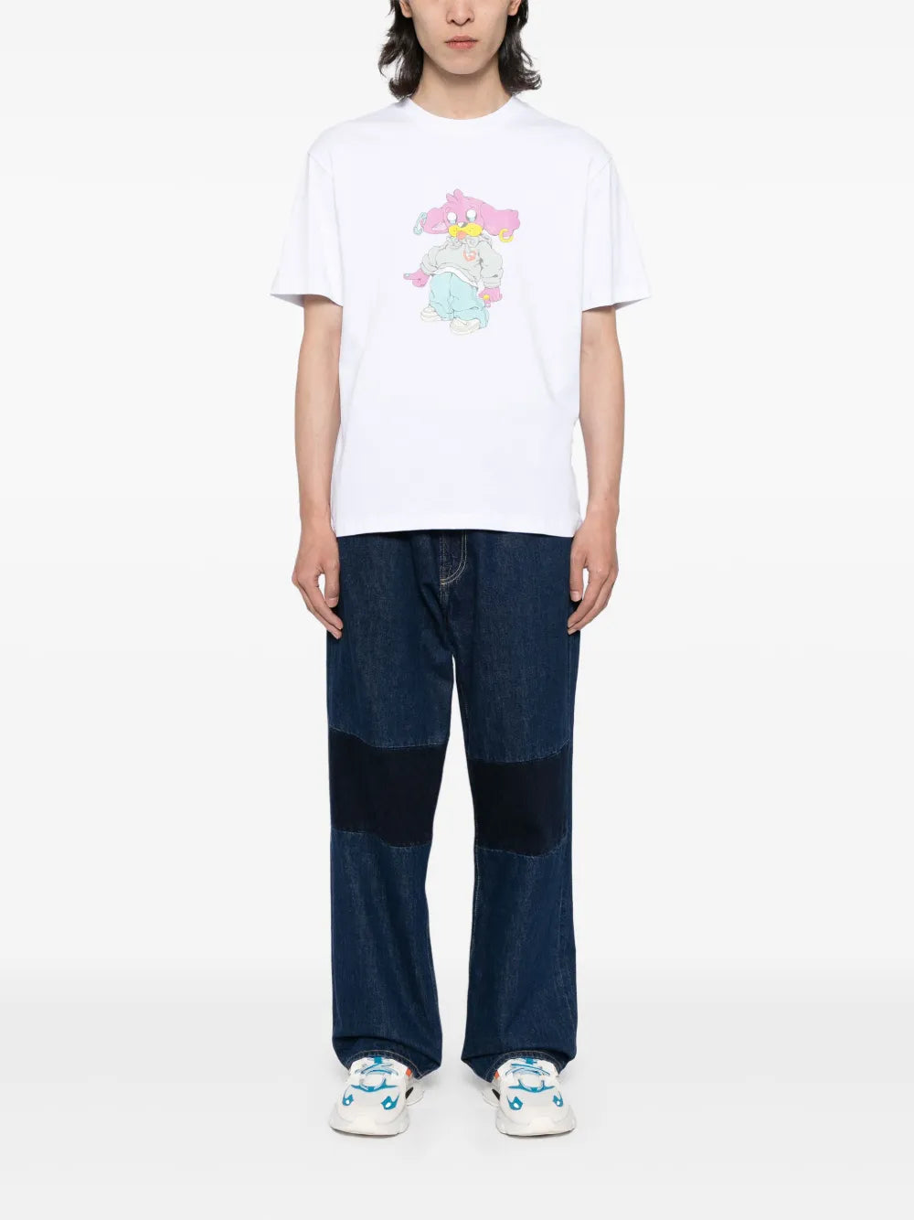 Dog-Print Cotton T-Shirt