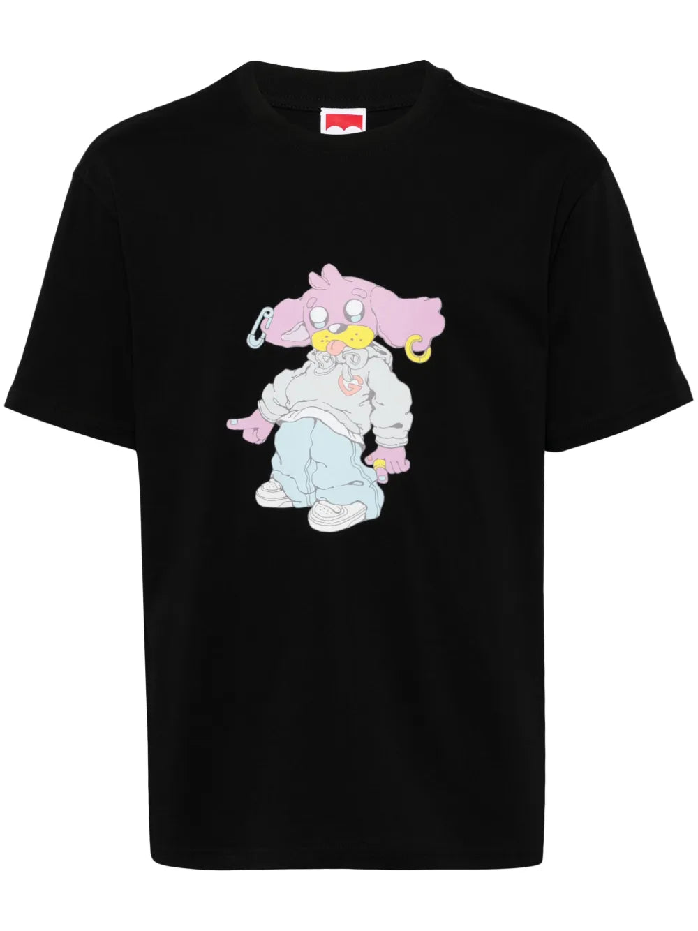 Dog-Print Cotton T-Shirt