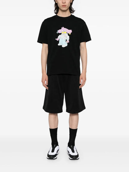 Dog-Print Cotton T-Shirt
