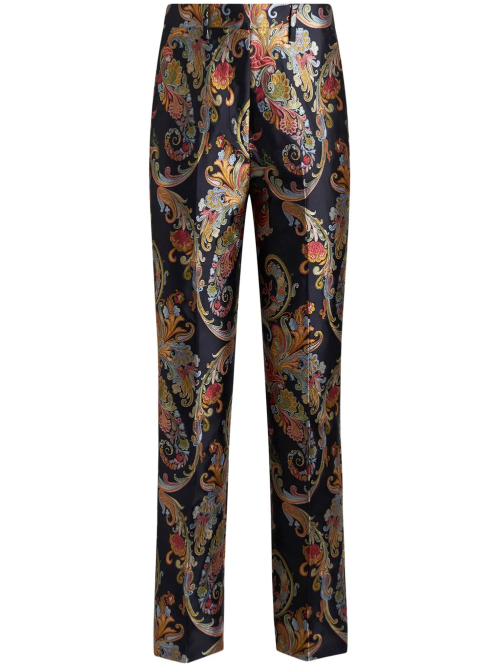Jacquard Paisley Cropped Trousers