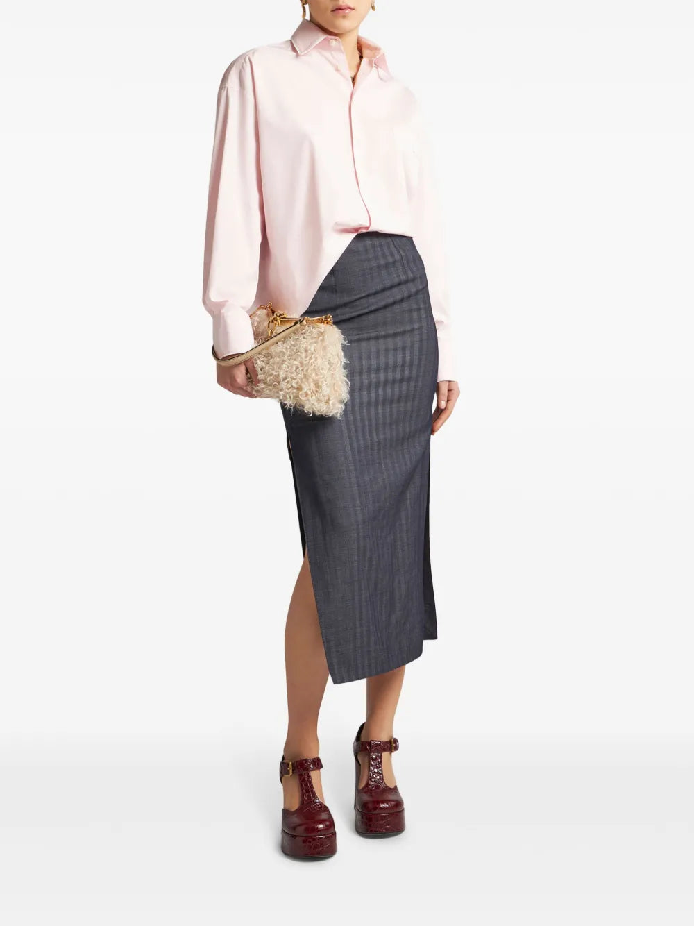 Piped-Trim Cotton-Poplin Shirt