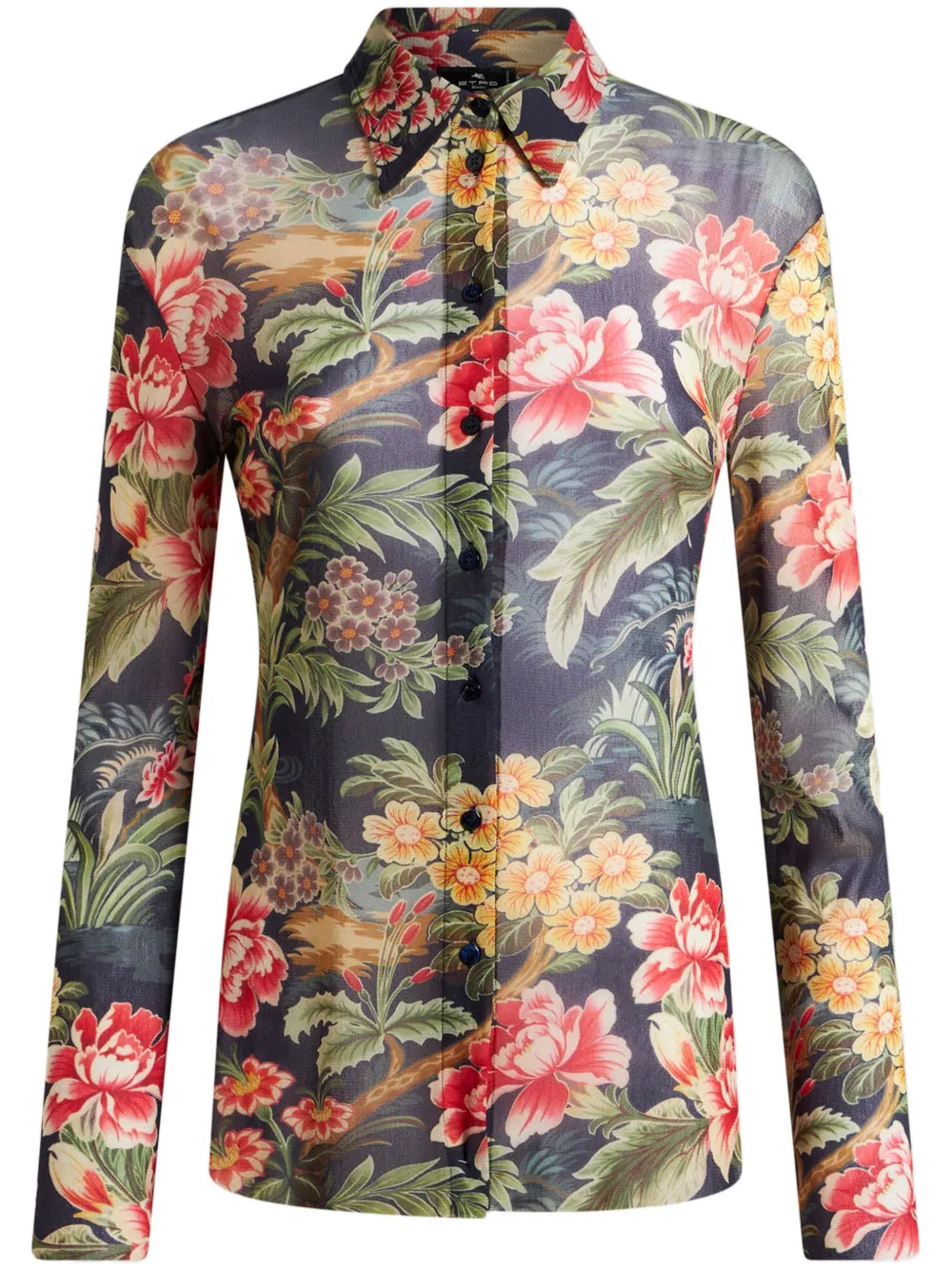 Printed Tulle Shirt