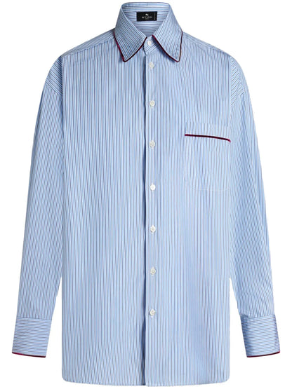 Striped Cotton-Poplin Shirt