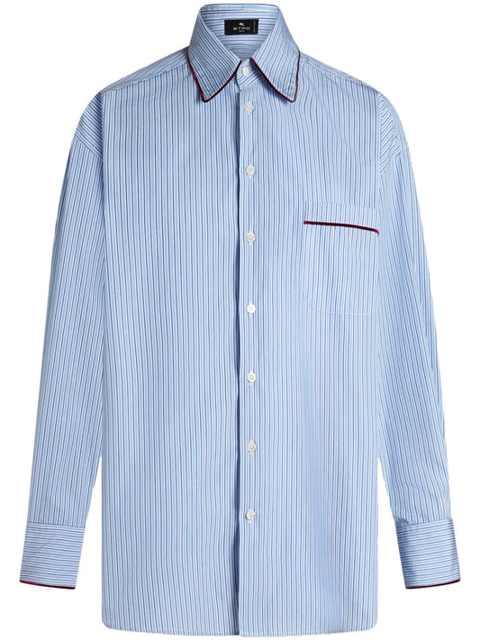 Striped Cotton-Poplin Shirt