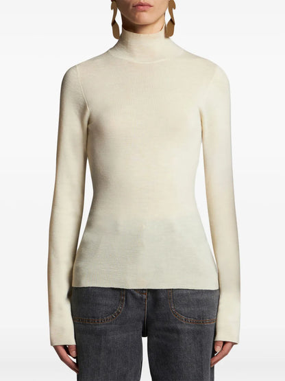 High-Neck Wool Jumper