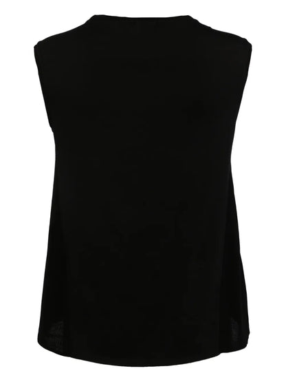 Round-Neck Sleeveless Top
