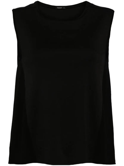 Round-Neck Sleeveless Top