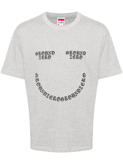Smile Logo-Print Cotton T-Shirt