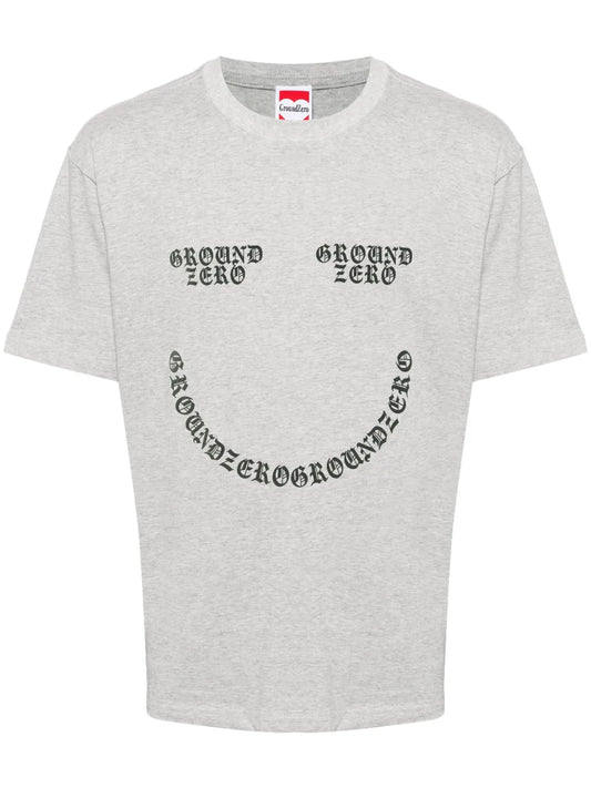Smile Logo-Print Cotton T-Shirt