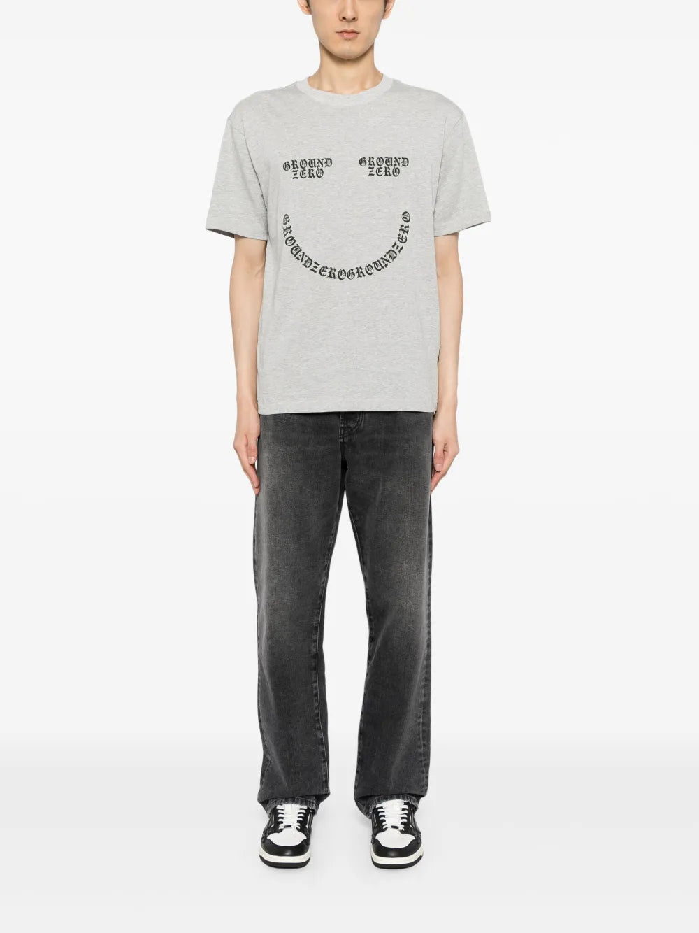Smile Logo-Print Cotton T-Shirt