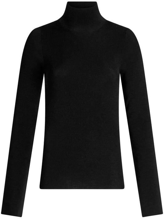 Logo-Embroidered Wool Jumper