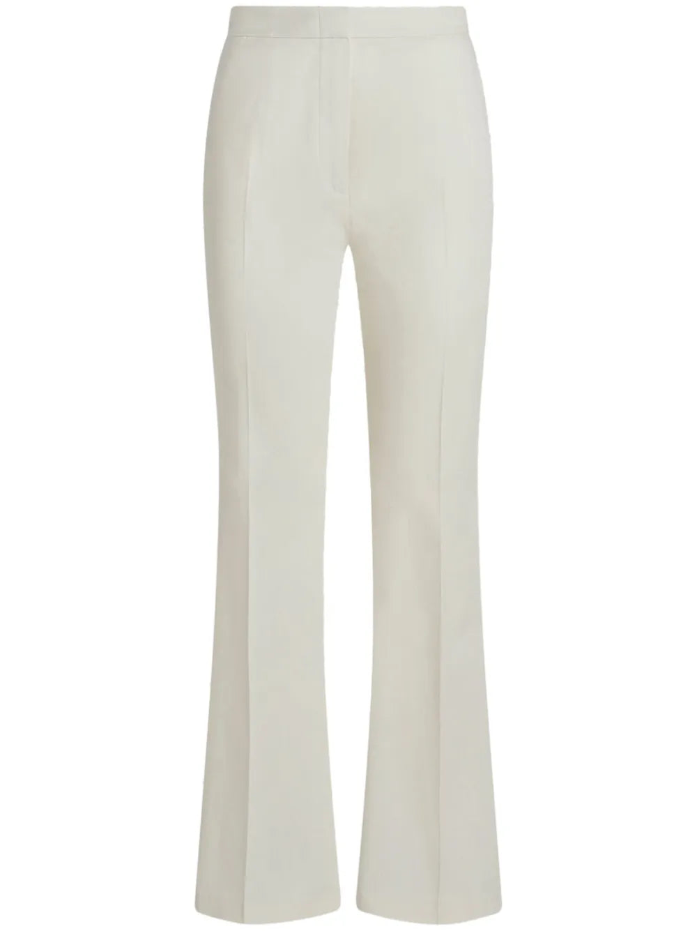 Flared Stretch-Cotton Trousers