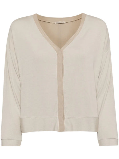 Concealed Front-Fastening Cardigan