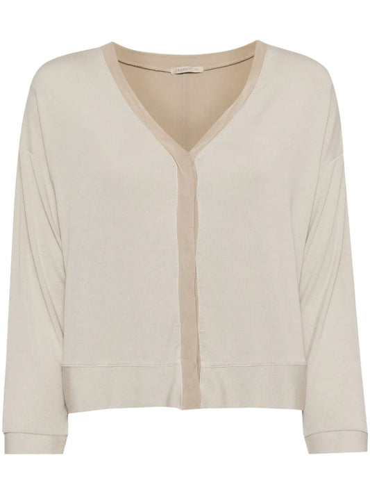 Concealed Front-Fastening Cardigan