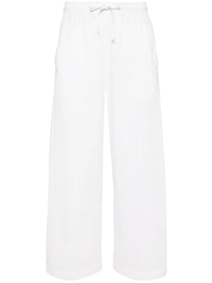 Poplin Straight-Leg Pants