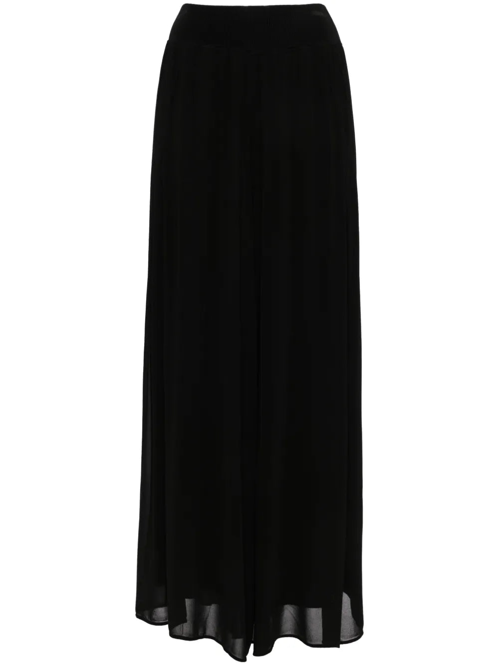 Elasticated Wide-Leg Pants