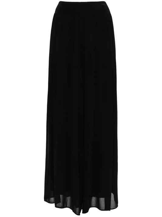Elasticated Wide-Leg Pants
